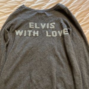 Zadig & volitaire cashmere Elvis with love sweater